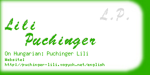 lili puchinger business card